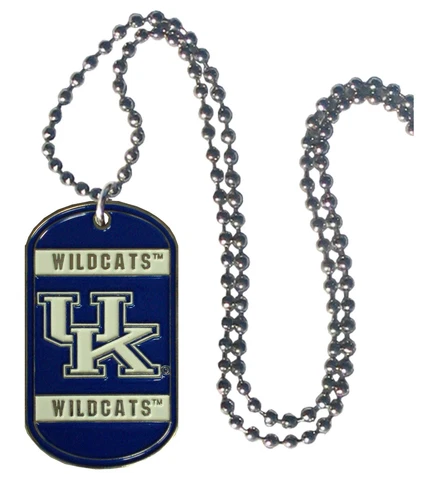 Kentucky Wildcats Necklace with Dog Tag Cover