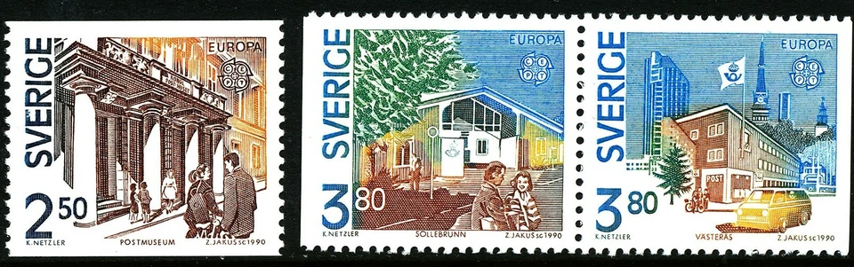 Sweden 1990 Europa Postal Buildings. MNH - Image 1 of 1