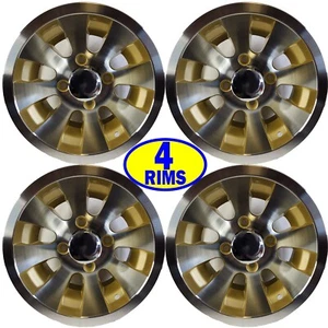 10x7 4/4 Aluminum Golf Cart Rims Wheels for Ez-Go Club Car Yamaha Harley + More - Picture 1 of 24