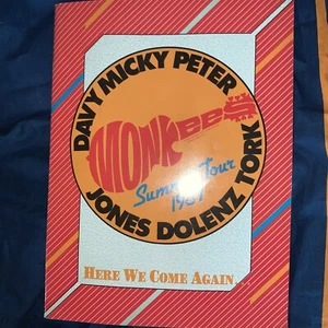 MONKEES 1987 TOUR PROGRAM Signed Davy Jones Micky Dolenz Peter Tork & Weird Al - Picture 1 of 7