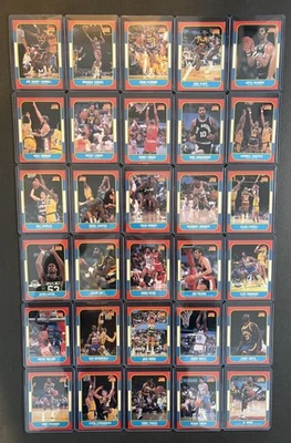 Lote de 30 cartas diferentes 1986 Fleer Basketball sem classificação - sem duplicatas - Imagem 1 de 4