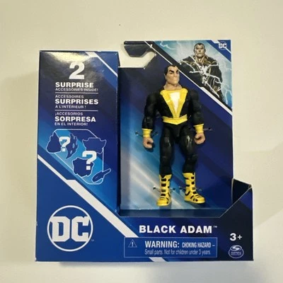 DC Spin Master Black Adam 4" Figure with 2 Surprise Accessories NEW Rare Collect - Image 1 of 2