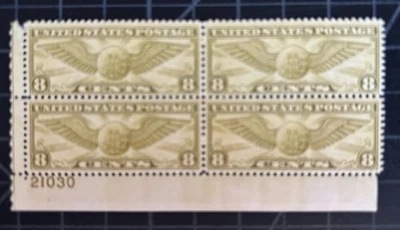 US Stamps-SC# C17 - Plate Block - MNH - SCV $37.50 - Image 1 of 2