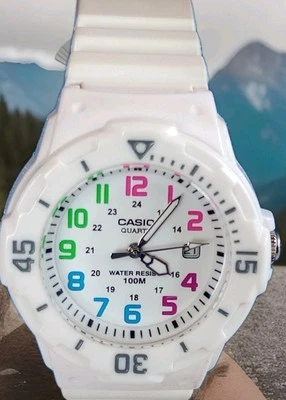 Casio Reloj Pulsera Analógico Cuarzo Blanco Fecha 3363 LRW-200H Mujer Clásico Foto 1 de 4