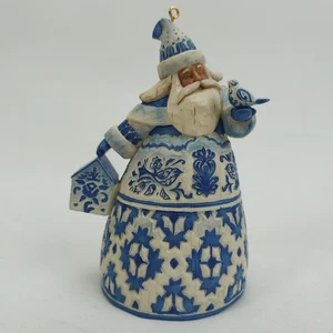 Jim Shore Blue Quilt Weihnachtsmann 117672 Vogel Vogelhaus Heartwood Creek 2004 - Bild 1 von 19