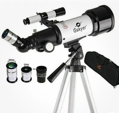 Gskyer Telescope AZ70400 Travel Refractor Astronomy 70 mm 400 Focal Used Once - Image 1 of 3