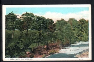 CAMP KNOX, KY * CAMP KNOX ~ LANDSCHAFTLICHE (LANDSCHAFT) ANSICHT * UNBESPIELT VINTAGE WB - Bild 1 von 2