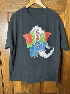Vintage Samurai Ninja Kabuki T-Shirt XL schwarz doppelseitig - Bild 1 von 3