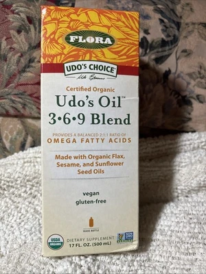 Aceite Udos 3-6-9 mezcla de ácidos grasos omega 17 fl oz por Flora - caducidad 30/03/2026 Foto 1 de 4