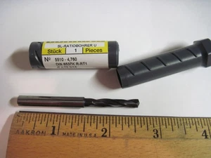 3/16" Solid Carbide Drill, Thru Coolant, 3xD, nano-FIREX, Guhring 5510-4.760 - Picture 1 of 4