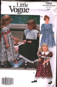 7904 Vogue Vintage SEWING Pattern 1990s Girls Church Dress Christmas Party 5 OOP - Picture 1 of 2