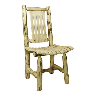 Montana Woodworks 18" Handcrafted Transitional Wood Patio Chair in Gold - Image 1 of 2