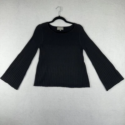 Michael Stars Valerie Ribbed Bell Sleeve Knit Top Womens Sz Small Classic - Image 1 of 4