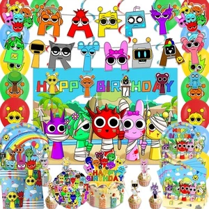 Sprunkie Birthday Decorations Set Party Supplies Kids Party Favors 2025 with ... - Picture 1 of 6