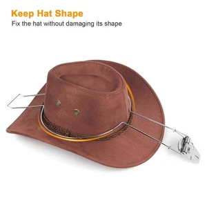 Cowboy Hat Rack For Truck Hat Clip Car SUV Hat Holder Storage Organizer ) - Picture 1 of 8