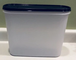 Tupperware Super Oval Schwarz Dichtung/Deckel Modular Mates Behälter #4 16 1/2 Tasse EUC - Bild 1 von 3