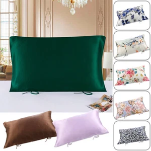 Mulberry Silk Pillow Cover 25 Momme Real Silk Floral Bedding Pillow Decor - Picture 1 of 48