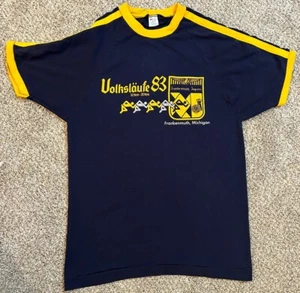 Vintage Frankenmuth Michigan T Shirt Large CHAMPION Volkslaufe 1983 Jaycees - Picture 1 of 6