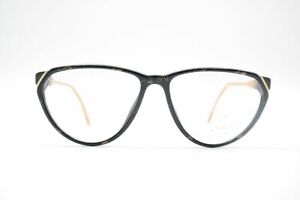 Vintage Carl Zeiss 3800 8100 55[]14 135 Schwarz Braun oval Brille NOS