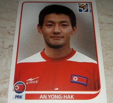 PANINI SOUTH AFRICA 2010 KOREA AN YONG HAK FOOTBALLER FIGURE N°518 ALBUM 