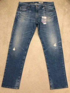NUEVO CON ETIQUETAS AG Jeans Hombres Tellis Moderno Calce Ajustado Talla 38 X 33 en 18 Años Autoestopista Lavado - Imagen 1 de 21