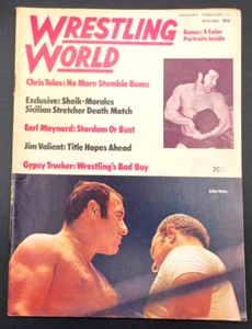 WRESTLING WORLD JAN/FEB 1972 CHRIS TOLOS GYPSY TRUCKER PEDRO MORALES THE SHEIK - Picture 1 of 4