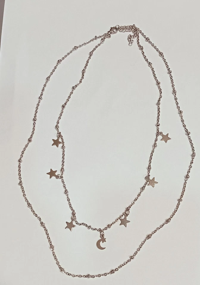 Collanina doppia con stelle e luna - Immagine 1 di 1
