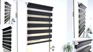 Doppel rollo Duo Klemmfix ohne Bohren Easyfix Zebrarollo Kettenzug Verspannung - Bild 1 von 8