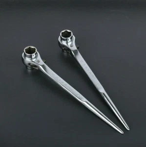 Silverline Combination Spanner Set Metric Wrench 8-19mm Silver/Black New Steel - Imagen 1 de 14