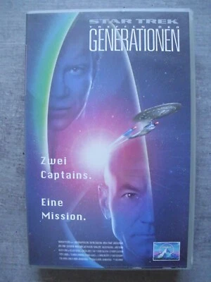 VHS-Videokassette: Star Trek VII - Treffen der Generationen (1995) Kirk Picard - Bild 1 von 4