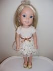 American Girl Wellie Wishers Glitter & Gold Dress Outfit Used No Doll