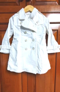 Girl's Dress Coat 24mos Full Length Peacoat Scalloped Edge The Children's Place - Picture 1 of 4