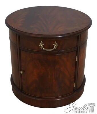 L68201: Lámpara de mesa redonda de caoba modelo 5442 HENKEL HARRIS Foto 1 de 4