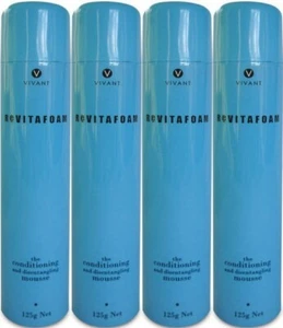 4 x Vivant Revitafoam - 125g | Conditioning & Detangling Mousse | Revita Foam - Picture 1 of 1