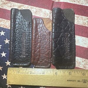 KniveShipFree Leather Slip Cases For Knives 3 Count For Most Gentleman Knives
