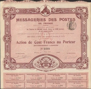 DECO => MESSAGERIES DES POSTES (U) - Picture 1 of 1