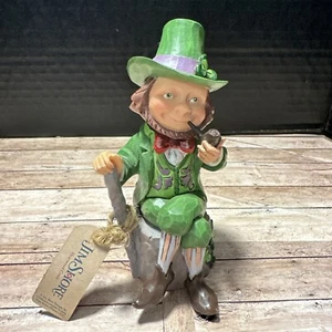 Jim Shore 6006223"Luck Is What You Make It" Pint Sized Leprechaun with Shamrock  - Picture 1 of 4