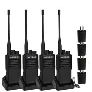 P2 GMRS Waterproof Walkie Talkie Long Range Rechargeable 4Pack w/ Adapter - Zdjęcie 1 z 13