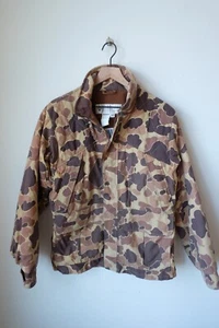 VINTAGE Columbia Duck Camo Waterproof Omnitech Hunt Jacket Coat Radial Sleeve - Picture 1 of 3