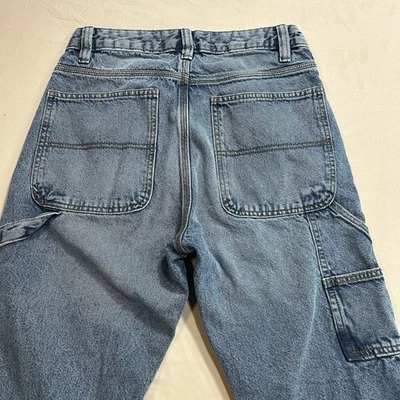 Paper Denim & Cloth Men’s Blue Carpenter Cargo Jeans Relaxed Tapered Size 28x30 - Image 1 of 4