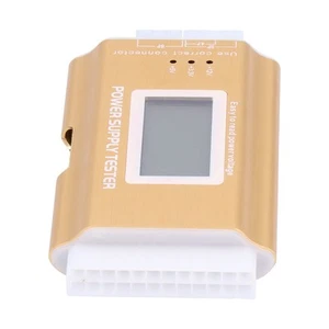 Power Supply Tester Computer 20Pin Atx Digital Lcd Display Aluminium Alloy BUU - Afbeelding 1 van 12