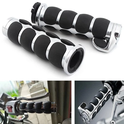 Empuñaduras de motocicleta de 1" para Harley Softail Sportster 1200 883 Dyna Fat Boy Glide Foto 1 de 4
