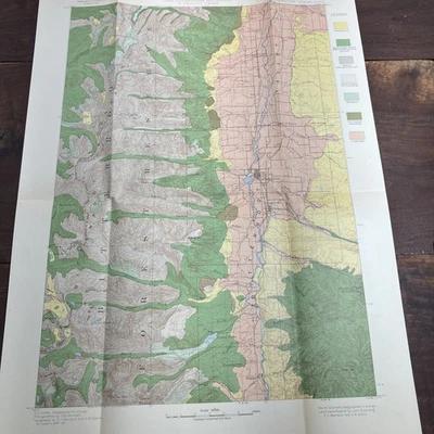De colección 1901 USGS Montana Idaho Hamilton Mapa Clasificación de Tierras Informe de Madera Foto 1 de 4