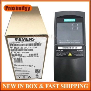 New Siemens 6SE6420-2UD13-7AA1 6SE6 420-2UD13-7AA1 MICROMASTER420 without filter - Picture 1 of 9