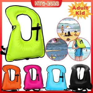 Erwachsene/Kinder Aufblasbare Schwimmweste Schnorcheln Surfen Schwimmen Bootfahren Schwimmweste - Bild 1 von 34