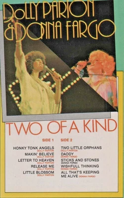 Dolly Parton & Donna Fargo "TWO OF A KIND" Cassette (1984) - Image 1 of 2