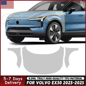 For Volvo EX30 2023-2025 Hood Fender PreCut Paint Protection Film Clear PPF TPU - Picture 1 of 19