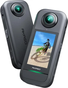 AKASO 360-360°Action Camera 5.7K 360 Video with 1/2" 48MP Sensors, 72MP 360 P... - Picture 1 of 12