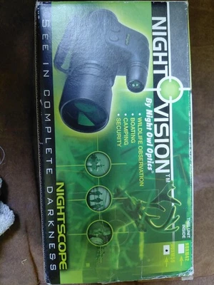 Monocular de visión nocturna Night Owl Optics NOXM50 con estuche y cubierta de lente/batería Foto 1 de 4