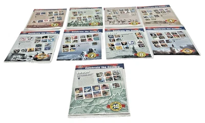 (9) CELEBRATE THE CENTURY STAMP SETS 1900-1930 & 1950-1990 (15) STAMPS PER SET - Image 1 of 4